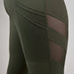 Tights seamless - Oliven grøn, Squat proof
