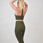 Tights seamless - Oliven grøn, Squat proof