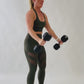 Tights seamless - Oliven grøn, Squat proof